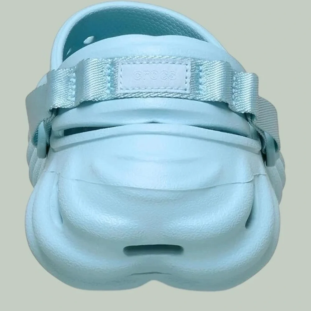 Crocs Echo Clog Light Blue Streetwear Molded Slip On  Mens Size 13 NEW